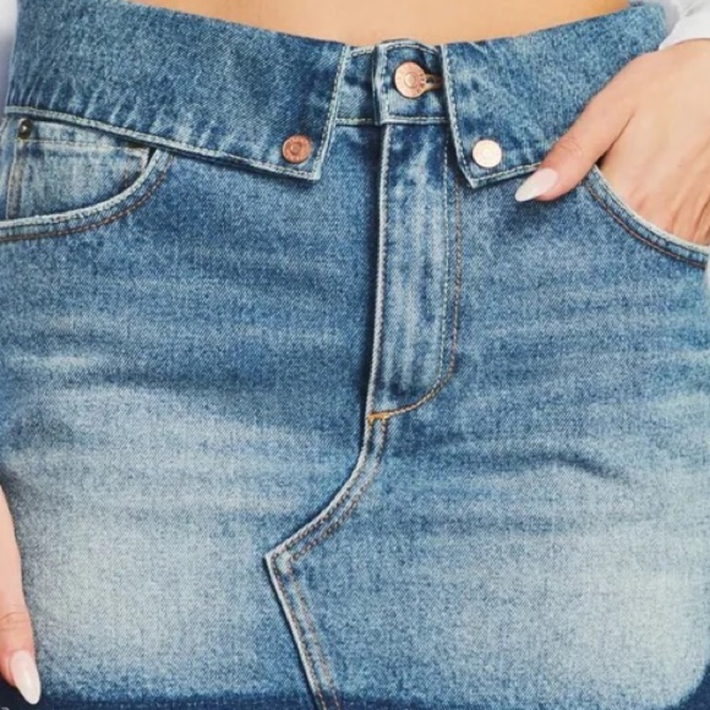 NWT SER.O.YA Women's Holly Denim Skirt size 25‎ - Picture 5 of 15
